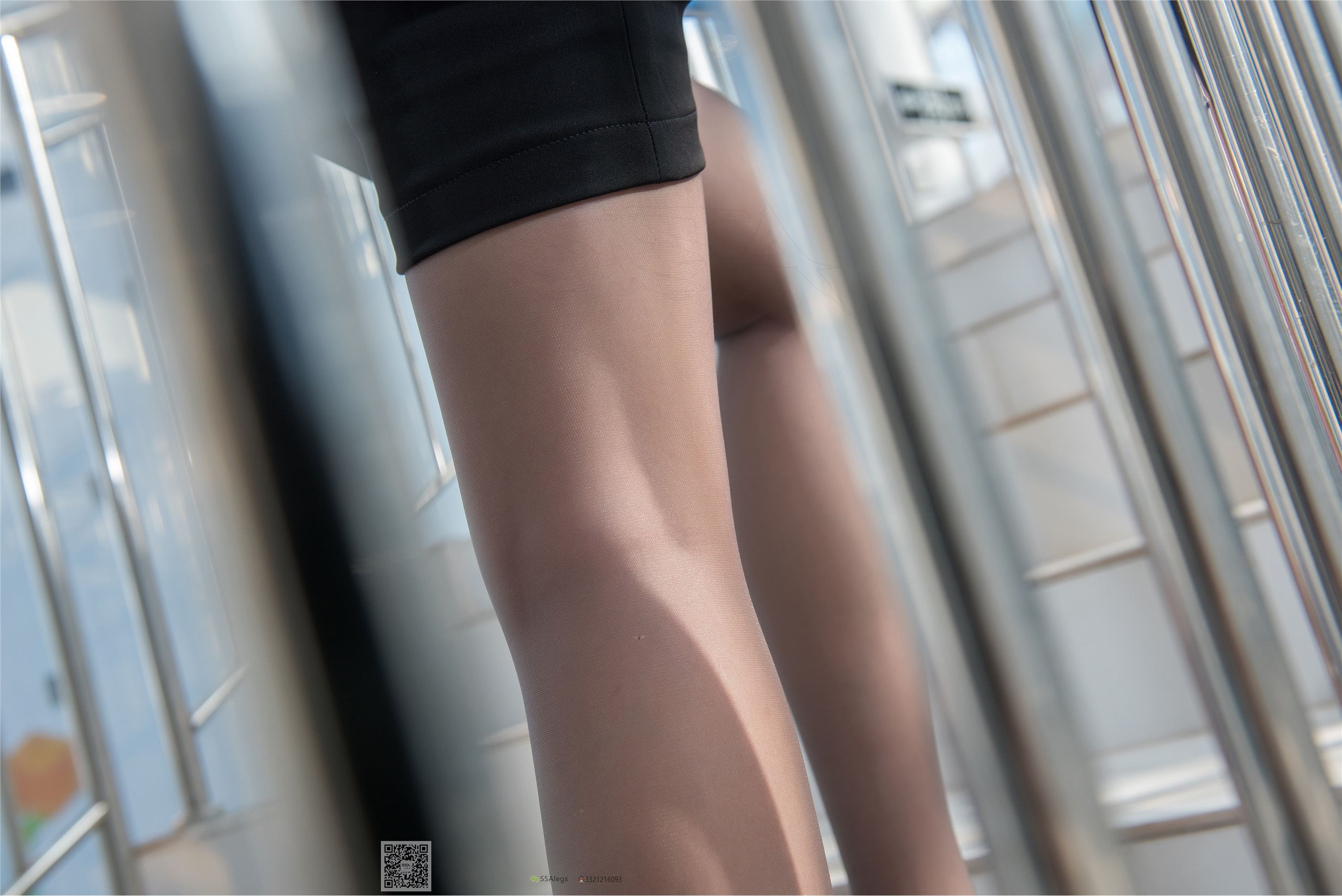 SSA丝社 NO.041 兰兰 灰丝女秘书带你看项目